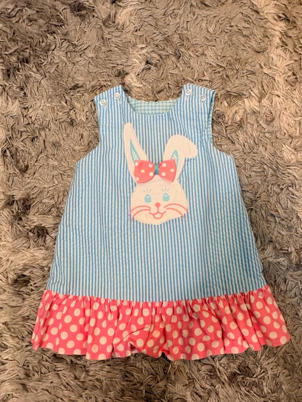 The Bailey Boys Reversible Easter Bunny & Puppy A-Line Dress / Jumper